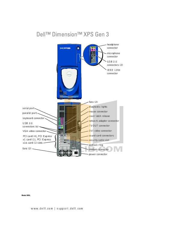 Download free pdf for Dell XPS Gen 3 Desktop manual